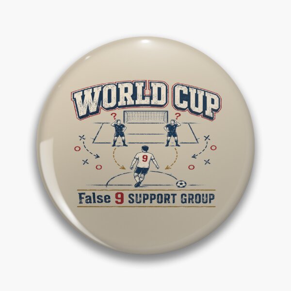 Item preview, World Cup False 9 Support Group Retro Soccer Tactics designed and sold by POD DYNASTY.