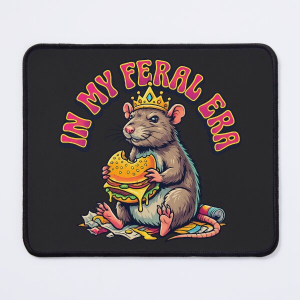 Item preview, In My Feral Era - Funny Retro Pop Art Rat Princess Graphic designed and sold by krish-prints.