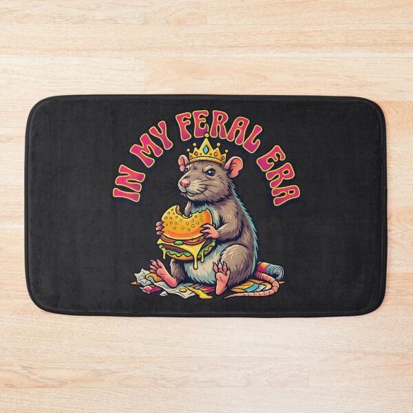 Item preview, In My Feral Era - Funny Retro Pop Art Rat Princess Graphic designed and sold by krish-prints.