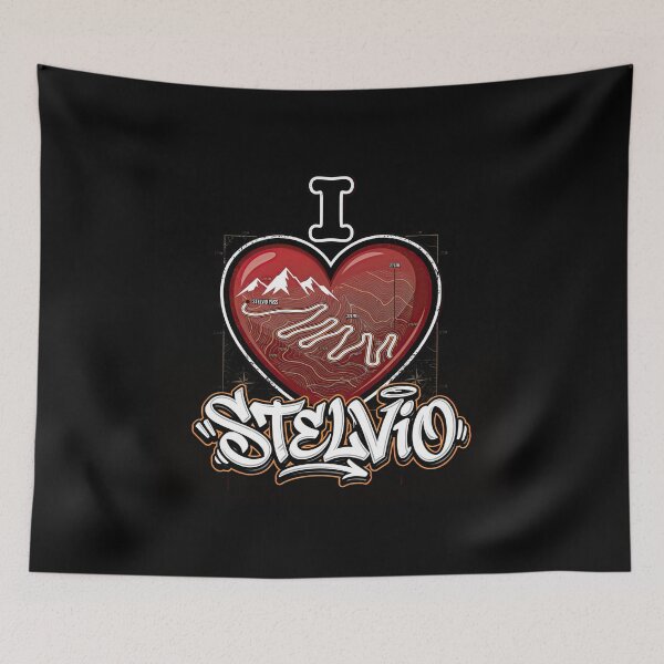 Item preview, Stelvio Pass I Love Stelvio Mountain Pass Adventure Motorcycle Graphic designed and sold by enzoade.