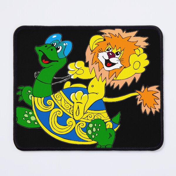 Item preview, Retro Lion Cub and Turtle - Classic Cartoon Animal Friends designed and sold by Tokraz-art.