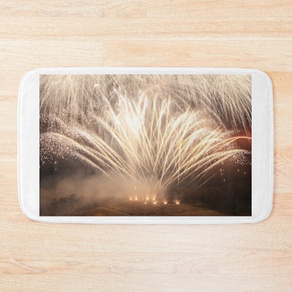 Item preview, Fireworks Burst Over Dark Sky, Long Exposure Celebration Night Display designed and sold by Nmallia.