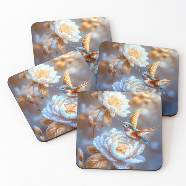Item preview, Hummingbird and Flowers Art designed and sold by MargaretWiktor.