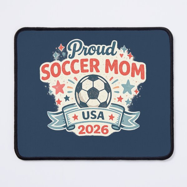 Item preview, Proud Soccer Mom USA 2026 – Patriotic World Cup Soccer Fan T-Shirt designed and sold by ArthUpscale.