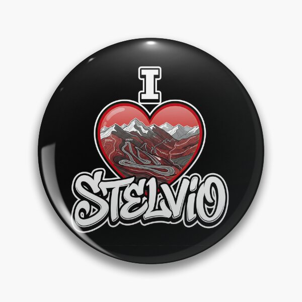 Item preview, Stelvio Pass I Love Stelvio Iconic Hairpins Motorcycle Rider Design designed and sold by enzoade.