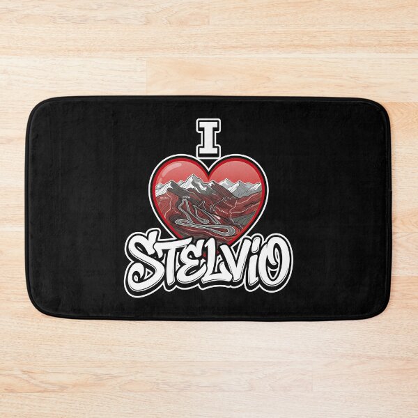 Item preview, Stelvio Pass I Love Stelvio Iconic Hairpins Motorcycle Rider Design designed and sold by enzoade.