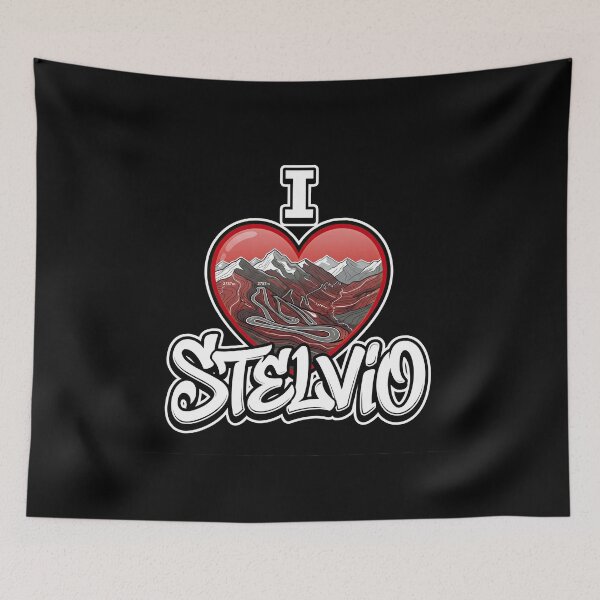 Item preview, Stelvio Pass I Love Stelvio Iconic Hairpins Motorcycle Rider Design designed and sold by enzoade.