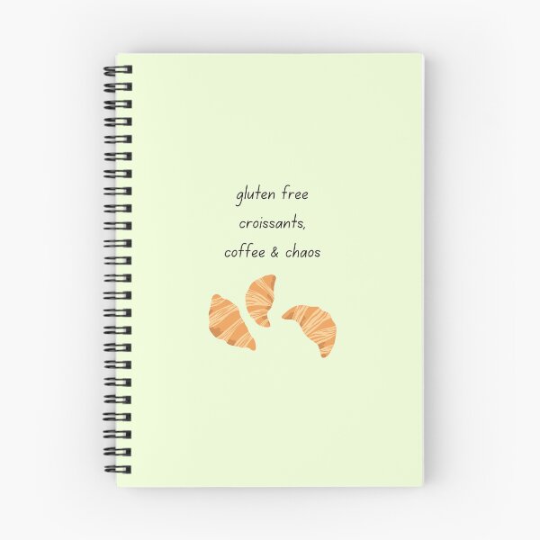 Item preview, Gluten Free Croissants, Coffee and Chaos – Funny Café Aesthetic Design designed and sold by My Gluten Free Life UK.