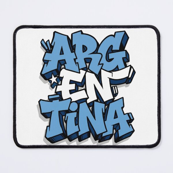 Item preview, Argentina Graffiti Block - Urban Design Light Blue and White designed and sold by VisualStudio97.