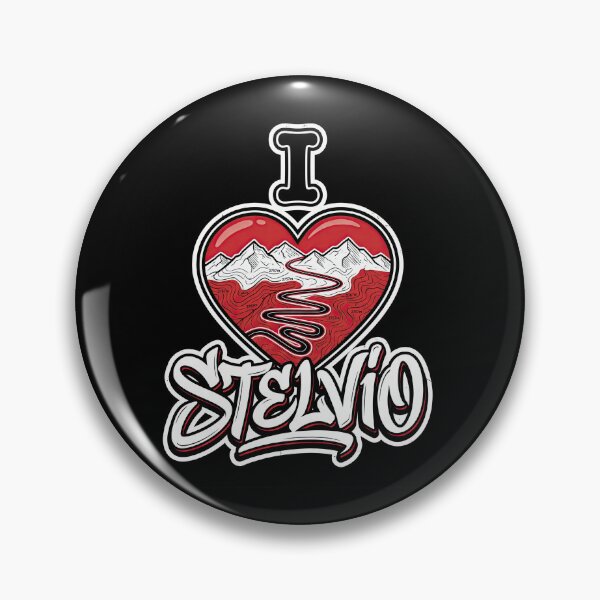Item preview, Stelvio Pass I Love Stelvio Legendary Alpine Motorcycle Road Artwork designed and sold by enzoade.
