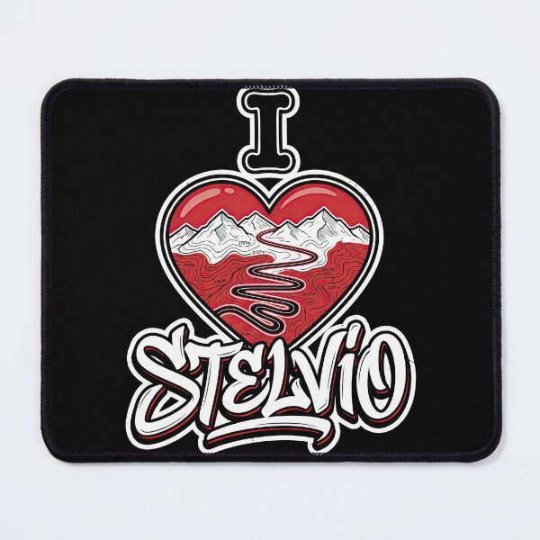 Item preview, Stelvio Pass I Love Stelvio Legendary Alpine Motorcycle Road Artwork designed and sold by enzoade.