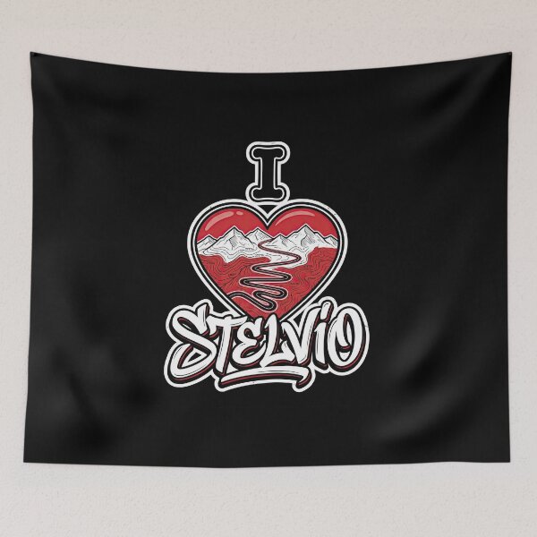 Item preview, Stelvio Pass I Love Stelvio Legendary Alpine Motorcycle Road Artwork designed and sold by enzoade.