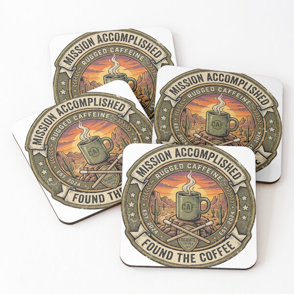 Item preview, Mission Accomplished Coffee Badge designed and sold by UNIGRAPHIX.