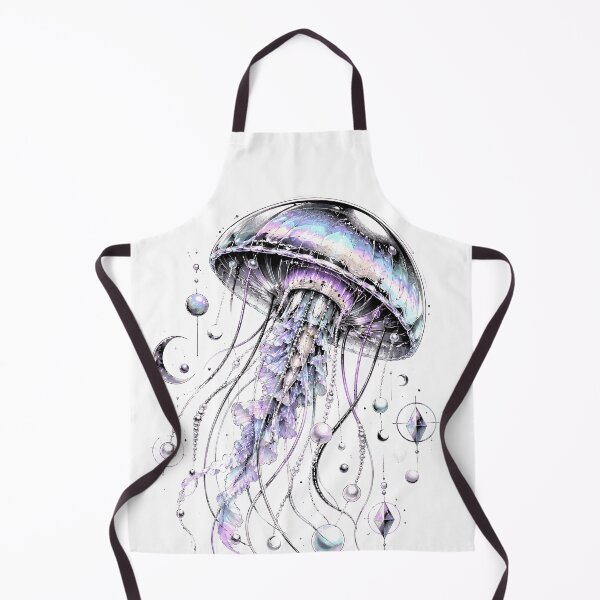 Item preview, Crystal Jellyfish Celestial Ocean Fantasy Graphic designed and sold by Craft Design Alchemy.