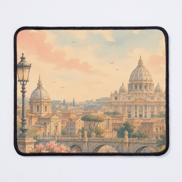 Item preview, Rome Italy Travel Poster Vintage Vatican City Wall Art Watercolor Rome Print designed and sold by Art-Selling.