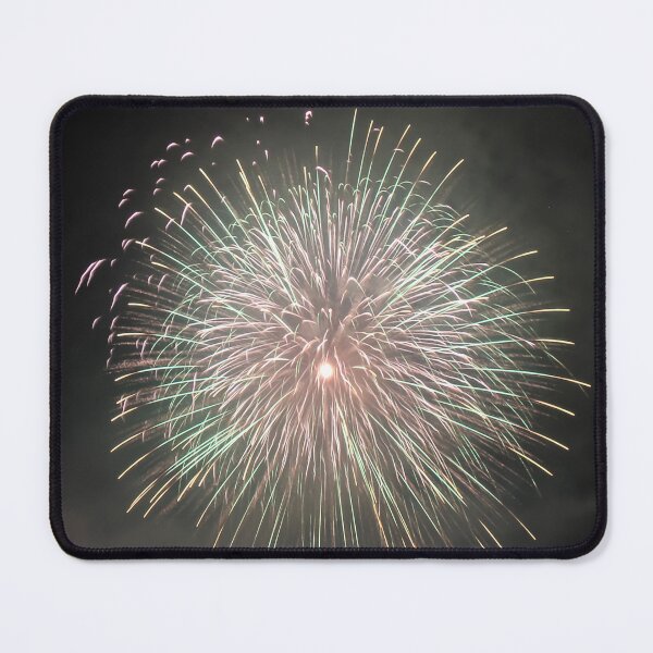 Item preview, Fireworks Burst Over Dark Sky, Long Exposure Celebration Night Display designed and sold by Nmallia.