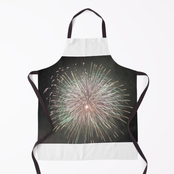 Item preview, Fireworks Burst Over Dark Sky, Long Exposure Celebration Night Display designed and sold by Nmallia.