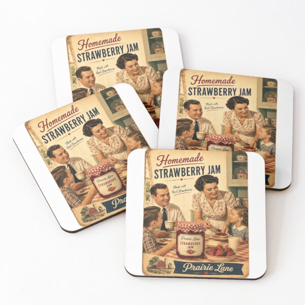Item preview, Wall Art - Postcard - Prairie Lane Strawberry Jam Nostalgia designed and sold by ForeverPrintsOK.
