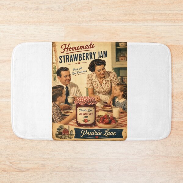 Item preview, Wall Art - Postcard - Prairie Lane Strawberry Jam Nostalgia designed and sold by ForeverPrintsOK.
