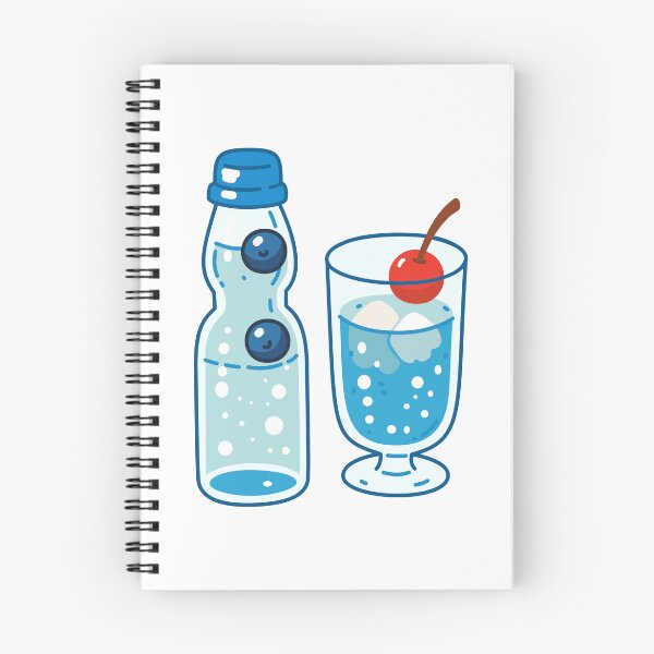 Item preview, Japanese Soda Bottle with Ice Glass and Cherry Illustration designed and sold by Anne97s.