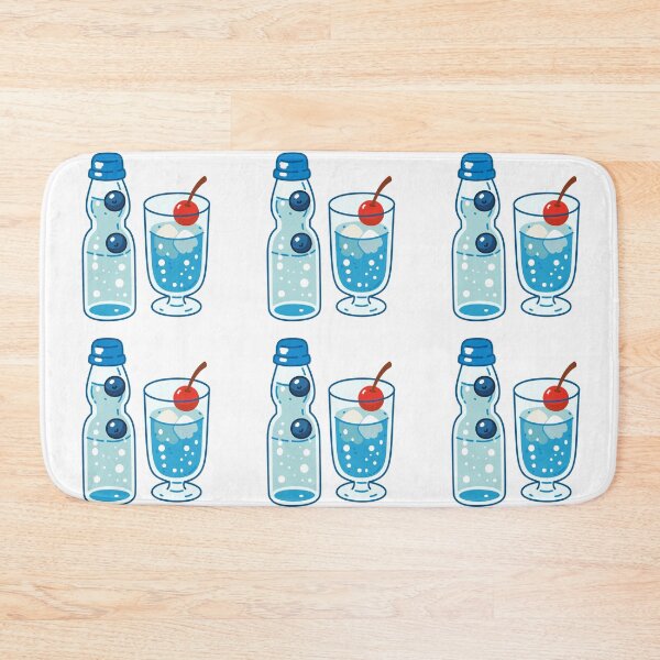 Item preview, Japanese Soda Bottle with Ice Glass and Cherry Illustration designed and sold by Anne97s.