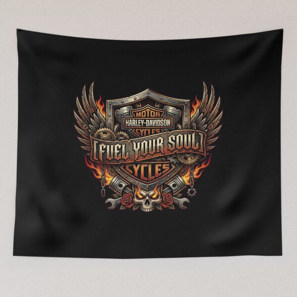 Item preview, Harley Davidson Fuel Your Soul Road Warrior Graphic designed and sold by enzoade.