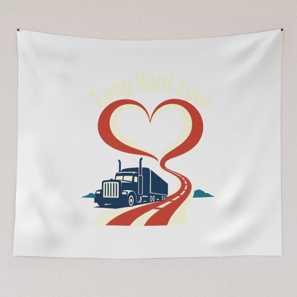 Item preview, Long Haul Love Trucker Woman Romantic designed and sold by pirminio.