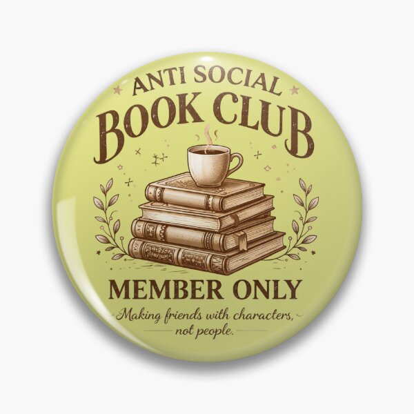 Item preview, Anti Social Book Club Member Only Gifts for Read Lovers designed and sold by MalwasBasket.