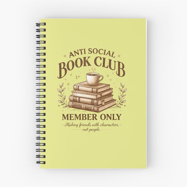 Item preview, Anti Social Book Club Member Only Gifts for Read Lovers designed and sold by MalwasBasket.