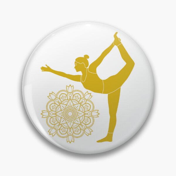 Item preview, Dancer Yoga Pose With Mandala designed and sold by Laanas55.