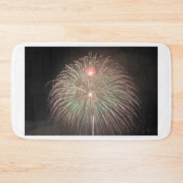 Item preview, Fireworks Burst Over Dark Sky, Long Exposure Celebration Night Display designed and sold by Nmallia.