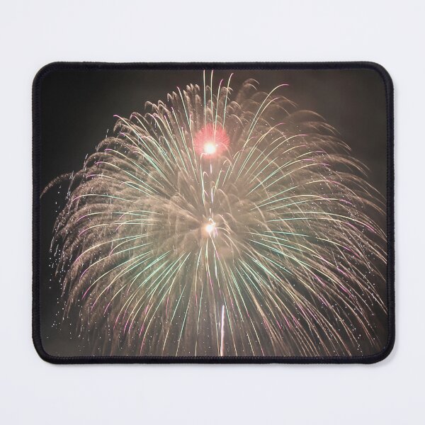 Item preview, Fireworks Burst Over Dark Sky, Long Exposure Celebration Night Display designed and sold by Nmallia.