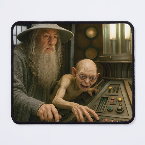 Item preview, Gandalf and Gollum controlling the TARDIS designed and sold by WiseBow.
