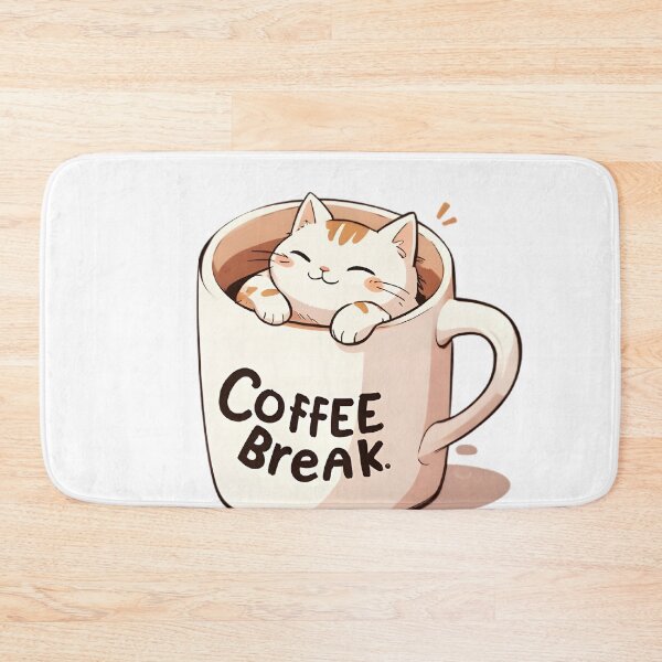 Item preview, Cozy Coffee Break - Cute Kawaii Cat Mug Illustration designed and sold by tommysworks.