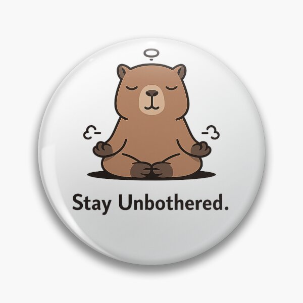 Item preview, Stay Unbothered Capybara | Minimalist Zen Capybara Design designed and sold by inessiiilvaaaaa.