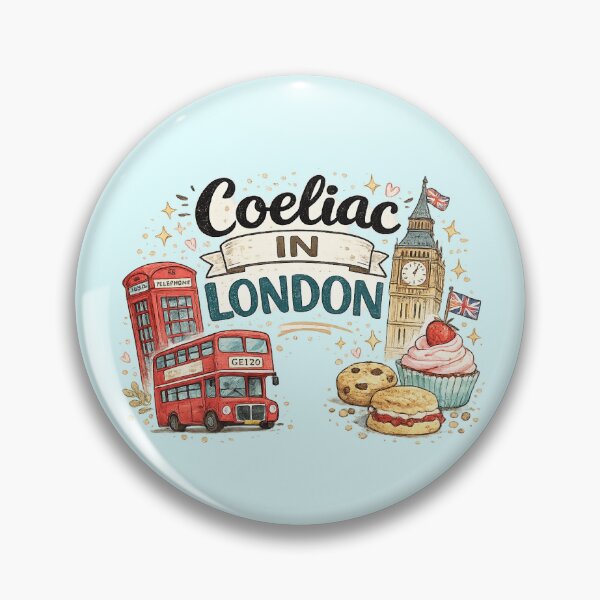 Item preview, Coeliac in London – London Gluten Free Illustration Design designed and sold by My Gluten Free Life UK.