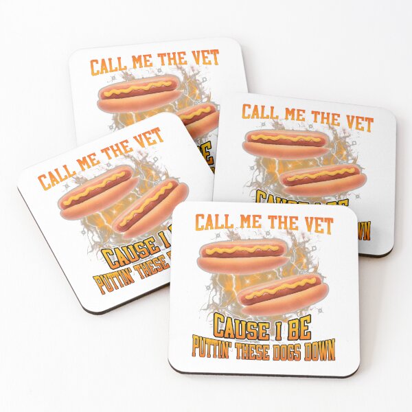 Item preview, Funny Food Pun - Call Me The Vet Cause I Be Puttin These Dogs Down  designed and sold by RiverFF.