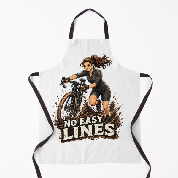 Item preview, Cyclo Cross Queen — No Easy Lines | CX Racing Humour Tee designed and sold by Pedal & Pace.