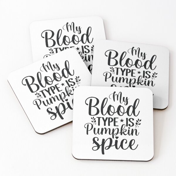 Item preview, Pumpkin Spice Blood Type - Cute Autumn Fall Leaves Orange Coffee Cozy Warm Funny Pun Gift designed and sold by FuzionRaptor.