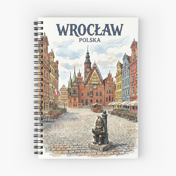 Item preview, Wrocław Poland Illustrated Travel Poster designed and sold by Ar0undTheW0rld.