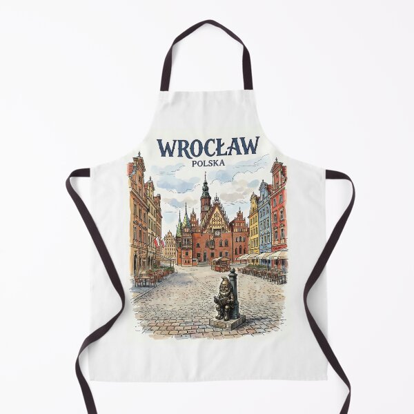 Item preview, Wrocław Poland Illustrated Travel Poster designed and sold by Ar0undTheW0rld.