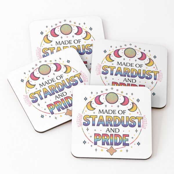 Item preview, Made Of Stardust And Pride Shirt | Celestial Rainbow LGBTQ Design designed and sold by Vvmd.