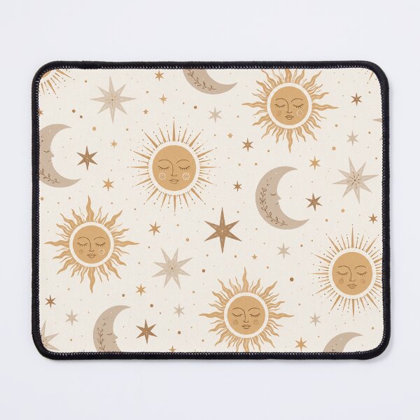 Item preview, Celestial Sun Moon Seamless Pattern designed and sold by ubeyeart.