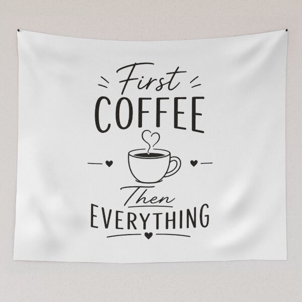 Item preview, First coffee, then everything designed and sold by Side Quest Co..