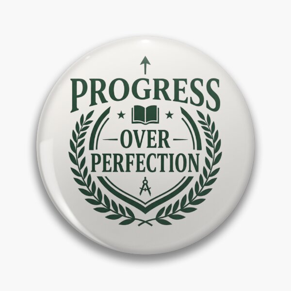 Item preview, Progress Over Perfection Growth Mindset Shirt designed and sold by Amr Darwish Graphic designer.