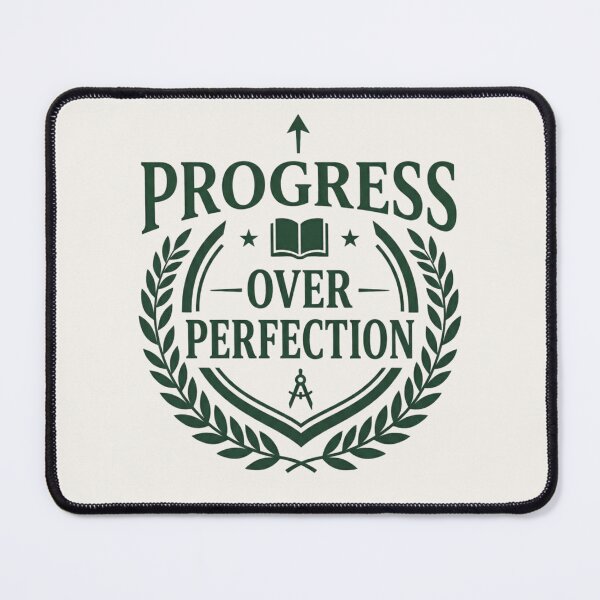 Item preview, Progress Over Perfection Growth Mindset Shirt designed and sold by Amr Darwish Graphic designer.