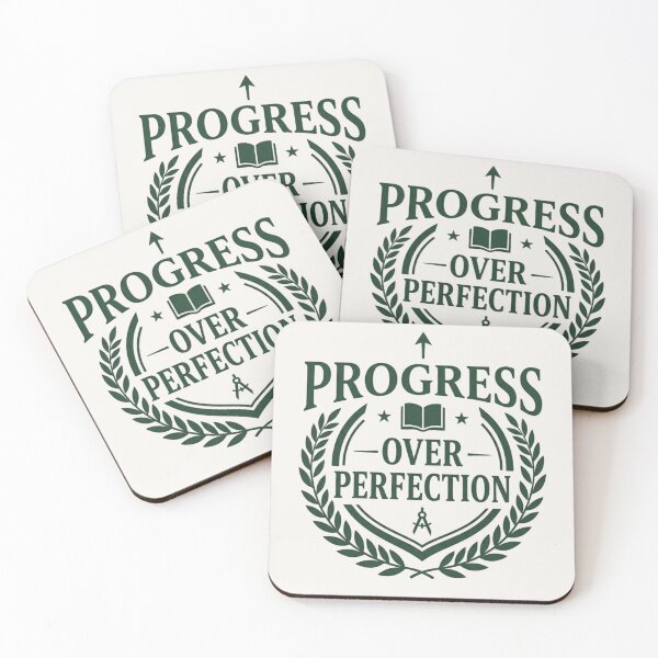Item preview, Progress Over Perfection Growth Mindset Shirt designed and sold by Amr Darwish Graphic designer.