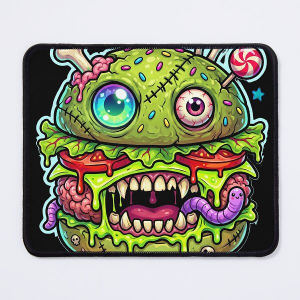 Item preview, Zombie Cheeseburger Kawaii Pop Art designed and sold by redsharkuk.