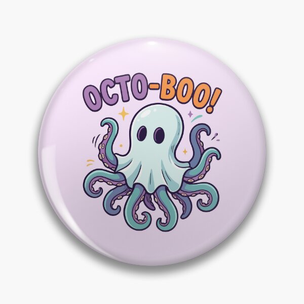 Item preview, Cute Octo-Boo Octopus Ghost Halloween designed and sold by Amir Faysal.