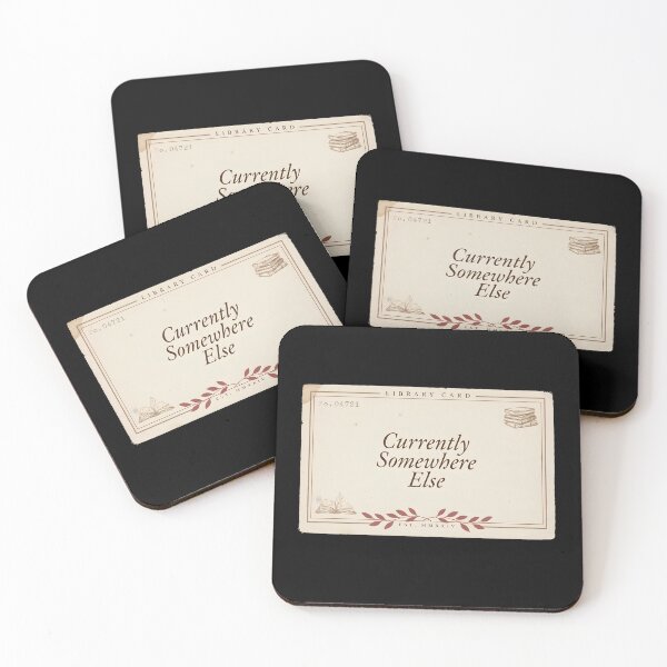 Item preview, Currently Somewhere Else – Vintage Library Card Book Lover Design designed and sold by ImaginedSpace7.
